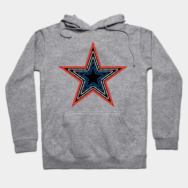 Roanoke Virginia Pride Mill Mountain Star Hoodie by hobrath